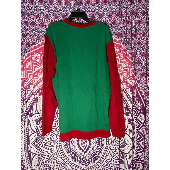 Christmas Sweater Tie Green Red Size XLT - Picture 2 of 3